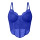 thumbnail image 4 of Top sexy de encaje con mangas abullonadas para mujer - Diseño francés, relleno extraíble, bajo asimétrico, tallas S-L, 4 of 8
