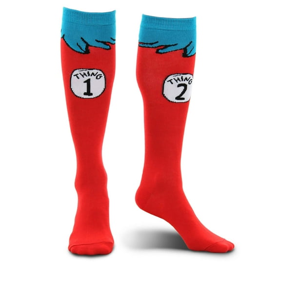 Thing 1 & 2 Costume Adult Socks