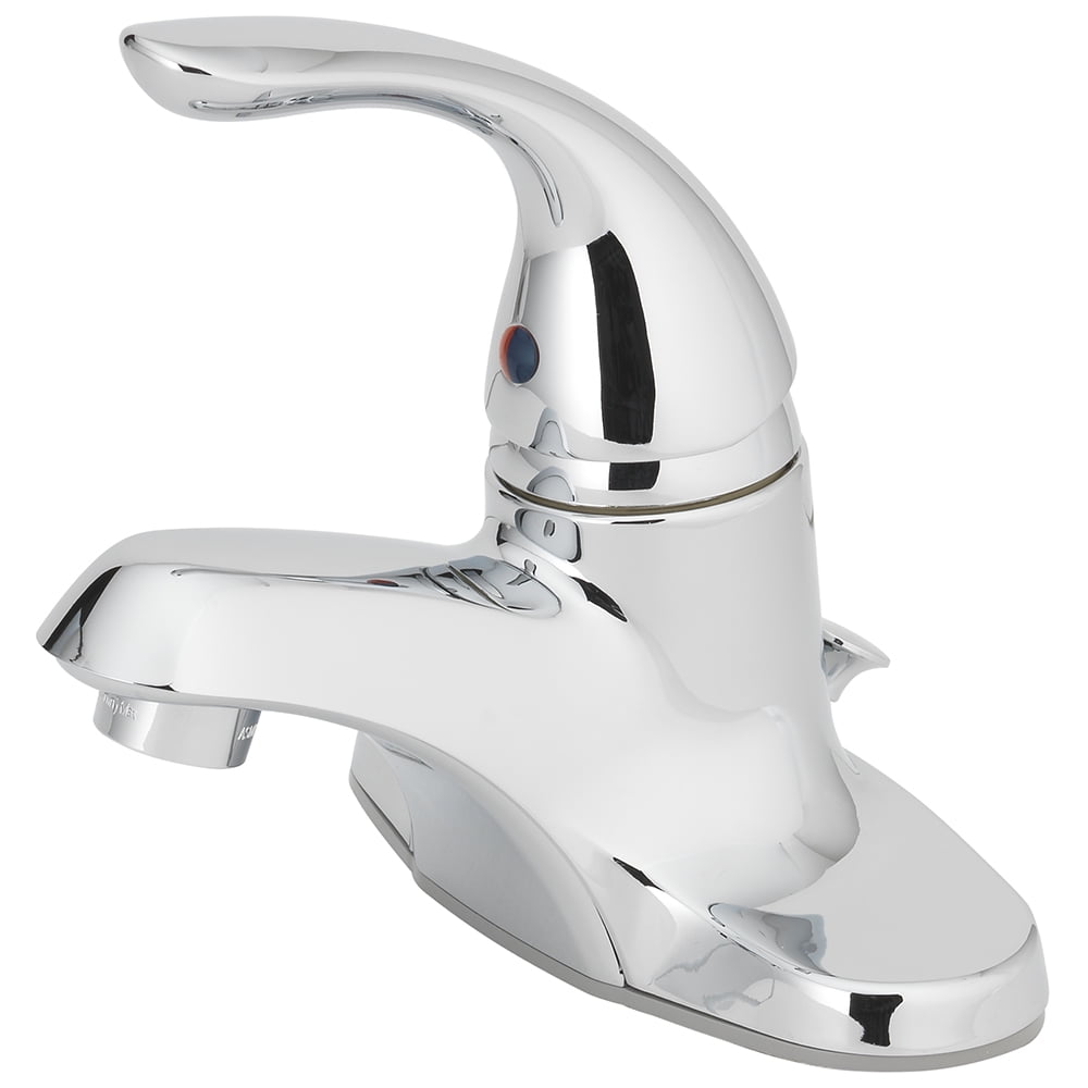 Mainstays 4 Centerset Single Handle Bathroom Faucet With Pop Up Assembly In Chrome Com