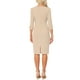 thumbnail image 3 of INSPIRE CHIC Vestido Vintage para Mujeres de Manga 3/4 para Trabajar Vestidos Sheath M Albaricoque, 3 of 6