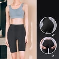 thumbnail image 4 of ZPAQI Women High Waist Workout Biker Shorts Tummy Control Butt Lifting Yoga Short Pants Solid Color Athletic Running Tights, 4 of 18