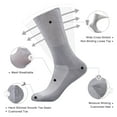 thumbnail image 2 of Busy Socks Ladies Thin Loose Fit Diabetic Socks with Seamless Toe,Medium,4 Pack,Gray, 2 of 7