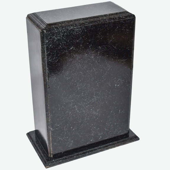 Handmade Wooden Urns for Human Ashes Adult Large - Wooden Box Funeral Cremation Urns for Ashes Engraving (11 x 7 x 3.5 Inches - 150 lb or 68 kg, Black Marble)