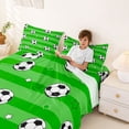 thumbnail image 3 of Erosebridal Teens Ball Games Sport Queen Sheet Sets,Football Sport Soccer Lovers Kids Bed Set 4 Pieces, 3 of 6