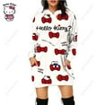 thumbnail image 2 of 2023 Automne Nouveaux Chandails en Molleton Femmes Mode Décontractée Hello Kitty Imprimé Robe à Capuche Col Rond Ample Manches Longues Vêtements 5TG, 2 of 7