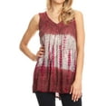thumbnail image 6 of Sakkas Women's Tie Dye Floral Sequin Sleeveless Blouse - Purple - One Size, 6 of 11