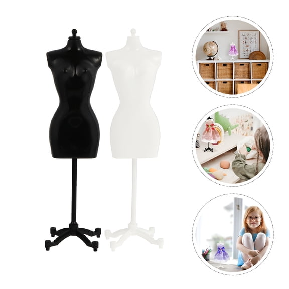 LAMIRO Dress Form Mannequin Sewing Body with Base Stand for Dressmakers Display 6PCS