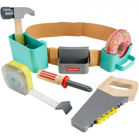 Fisher-Price DIY Tool Belt with Pretend Tools for Toddler and Preschool Kids