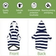 thumbnail image 6 of Haiem Navy Blue And White Stripes for Winter Dog Hoodie Sweatshirts with Pockets Warm Dog Clothes for Small Dogs Chihuahua-XX-Large, 6 of 7