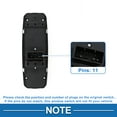 thumbnail image 4 of Interruptor de ventana eléctrica delantero izquierdo único para Jeep Cherokee 2015-2023 No.68231805AA, 4 of 7