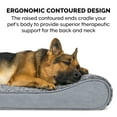 thumbnail image 6 of FurHaven Pet Products Ultra Plush Luxe Lounger Orthopedic Pet Bed for Dogs & Cats - Gray, Jumbo Plus, 6 of 14