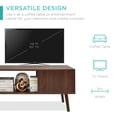 thumbnail image 5 of Best Choice Products Wooden Mid-Century Modern Coffee Accent Table Furniture w/ Open Storage Shelf - Walnut, 5 of 8