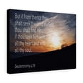 thumbnail image 4 of Scripture Walls  Lord Thy God Deuteronomy 4:29 Bible Verse Canvas Christian Wall Art Ready to Hang Unframed, 4 of 9