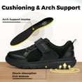 thumbnail image 2 of FitVille Men's Wide Fit Hook&Loop Walking Shoes Slip-Resistant Casual Shoes For Foot Pain Relief, 2 of 6