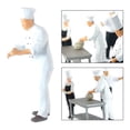 thumbnail image 3 of Figurillas cocinero Kits de construcción Diorama tren ferrocarril Chef Blanco 3 Sunnimix Figuras de muñecas en miniatura, 3 of 8