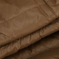 thumbnail image 6 of Fartey Belted Puffer Coats for Women Short Quilted Jackets Faux Fur Trim Hood Long Sleeve Zip Padded Down Coats Fall Winter Warm Outerwear Coffee M, 6 of 6
