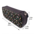 thumbnail image 3 of Lsque Cute Rabbit And Flower Printed Big Capacity PU Leather Pencil Case Large Pencil Pouch Stationery Pen Bag Pencil Holder for Teen, 3 of 6