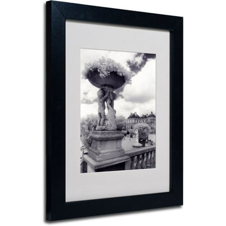 Trademark Fine Art 'Jardin du Luxembourg' Matted Framed Art by Kathy Yates