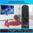 thumbnail image 5 of AN-MR21GA Replacement Voice Remote Control for LG Smart TV OLED65C1PUB 65 C1 Series 4K Smart OLED TV (2021) with Netflix Prime V (black), 5 of 6