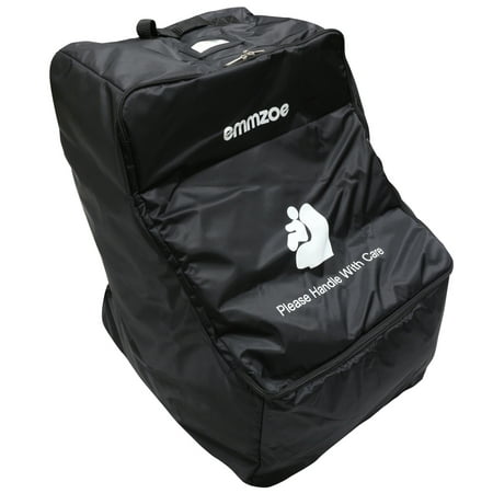 Emmzoe Wheelie Car Seat Padded Luggage Check-in Travel Bag Case with Wheels, Durable, Waterproof, Backpack