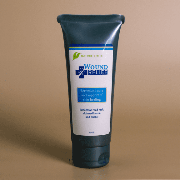 Nature's Rite Wound Relief Healing Ointment Gel with Silver Colloid and Aloe Vera - 4 oz