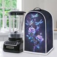 thumbnail image 5 of HELLHERO Top Handle Kitchen Blender Dust Covers with Colorful Dragonfly Rose Design & Multifunctional 15.94"H x 9.45"L x 7.28"W, 5 of 6