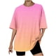 thumbnail image 2 of Fiudx Camisas de Mujer Camiseta de Manga Corta con Cuello Redondo y Hombros Caídos para Mujer, 2 of 3