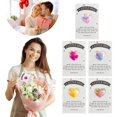 thumbnail image 2 of WAITLOVER 25 piezas de tarjetas de notas de bolsillo en forma de corazón de resina multicolor T7N7, 2 of 6