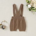 thumbnail image 6 of XYIJANI Clearance Baby Clothes Newborn Infant Baby Knit Suspender Romper Cotton Sleeveless Boy Girl Solid Sweater Clothes Baby Jumpsuit Overalls 6-9 Month Girl Clothes (Coffee,62), 6 of 6