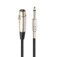 thumbnail image 2 of Cable de Micrófono Sunnimix Cable de Audio Toma XLR de 3 Clavijas a Conector Mono de 6,35 mm 1 m 1.8m, 2 of 6