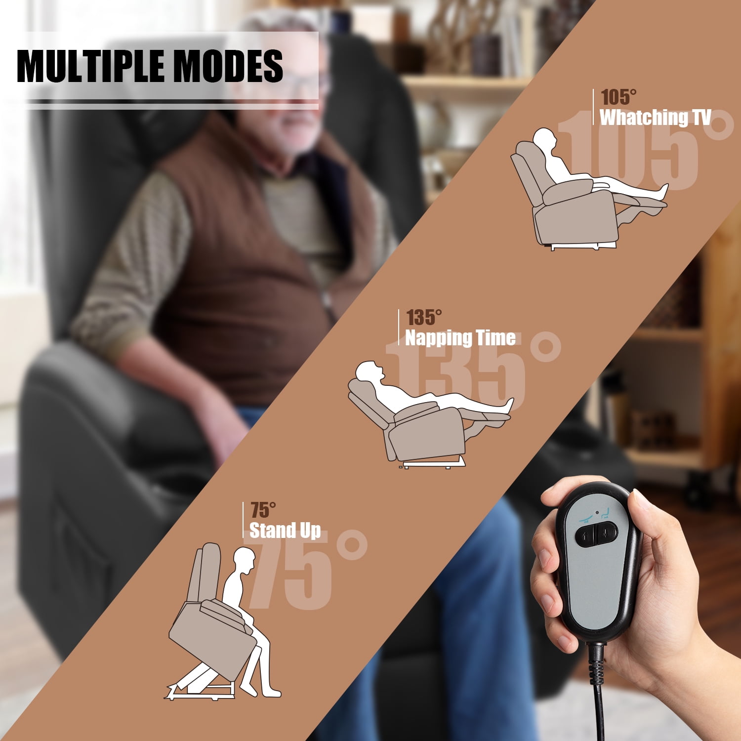 Ergoreal power lift sale recliner