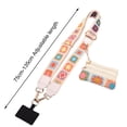 thumbnail image 3 of Bolso bandolera con correa para teléfono celular, para llaves, lápiz labial, monedas, bolsa con cremallera, longitud ajustable, cordón para teléfono con billetera - M, 3 of 8