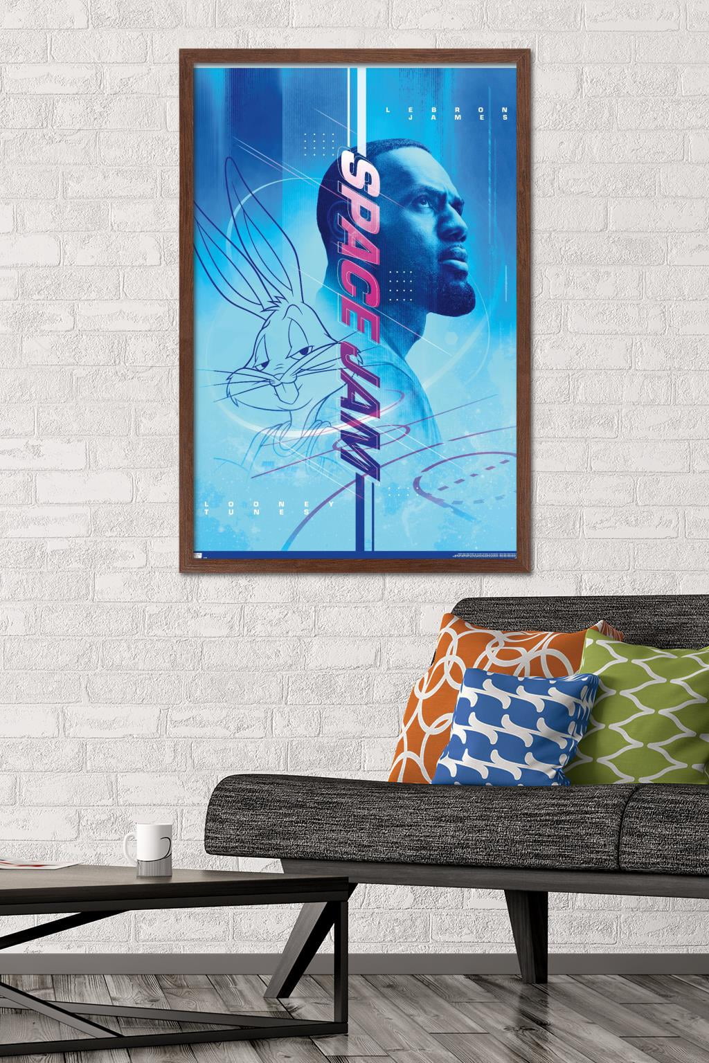 Space Jam: A New Legacy - Teaser Wall Poster, 22.375" x 34", Framed