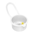 thumbnail image 2 of Apeya White Hanging Kitchen Sink Strainer Basket, 5.11x4.33 Inch Perforated Plastic Food Waste Filter Colander with Hanger, Multi Function Drainer Organizer, 2 of 8