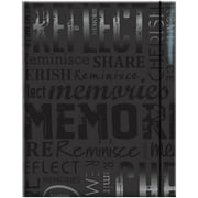 MBI Embossed Gloss Expressions Photo Album 4.75"X6.5" -Memories - Black