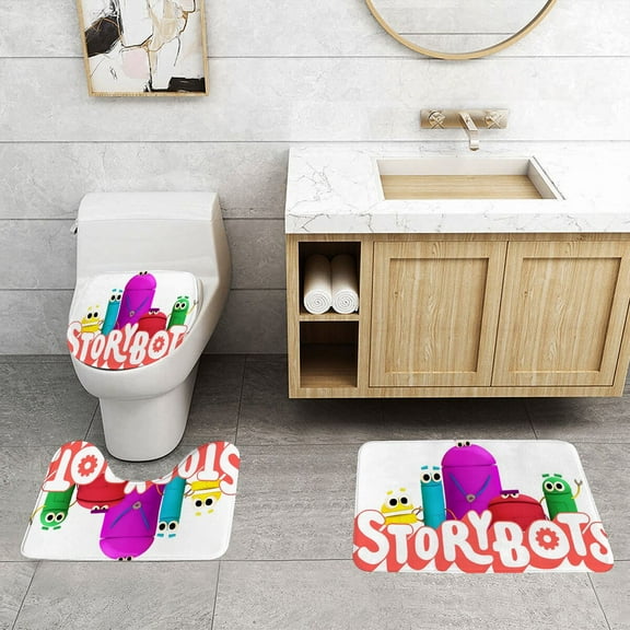 Ask The Storybots Classic Three Piece Set With Water Absorption And Anti Slip Properties