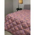 thumbnail image 2 of Floral Vintage Down Alternative Comforter, Pattern of Botanical Elements Scattered, Microfiber Quilt for All Season, 5 Sizes, Pale Yellow Slate Blue, by Ambesonne, 2 of 3