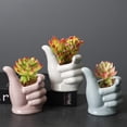 thumbnail image 4 of Garden Patio Yard Plants Pot For Succulent Aloe Vera Cactus Ceramic Flower Pot( Size,color : Pink-row, 4 of 5