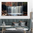 thumbnail image 1 of Automne Cascade avec Feuillage Coloré - Art Mural Moderne sur Toile, 1 of 3