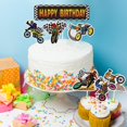 thumbnail image 5 of Set de decoración para tartas EQ Evairisqing Dirt Bike Motocross, 7 unidades, 5 of 5