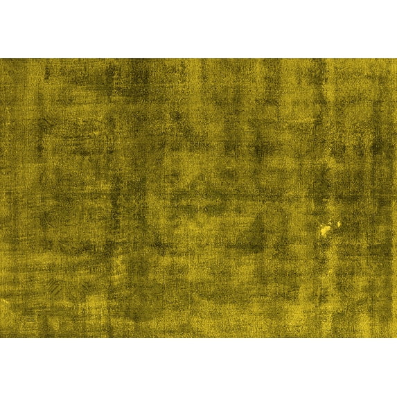 Ahgly Company Indoor Rectangle Oriental Yellow Industrial Area Rugs, 2' x 5'