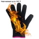 thumbnail image 4 of Guante profesional resistente al calor para rizadores y planchas de pelo, ajuste flexible, borde rosa, 1 unidad., 4 of 5