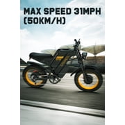 Electric Dirt Bike Dual Motor 3000W Peak, Dual Battery 25Ah+15Ah, 160N.m Torque, 40° Climbing, Fat Tire Off Road Electric Bike for Adults