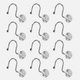 thumbnail image 3 of Mainstays Crystal Ball Metal Shower Curtain Hooks, Chrome, 3 of 5