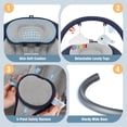 thumbnail image 6 of Babyeap Electric Baby Swing for Infants, Motion Detection, 5 Swing Speeds, Remote Control, Bluetooth Music,Blue, 6 of 9