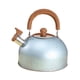 thumbnail image 4 of Hervidor de agua silbante Macarena de 2L de Acero inoxidable con mango de madera azul, 4 of 8