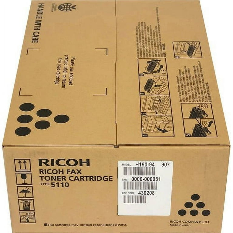 Ricoh Black Toner Cartridge - Laser - 10000 Page - Black Ricoh Black Toner Cartridge - Laser - 10000 Page - Black