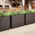 thumbnail image 2 of Costway 2 PCS 24" Tall PE Rattan Planter Box with Removable Liner for Front Porch Patio, 2 of 10