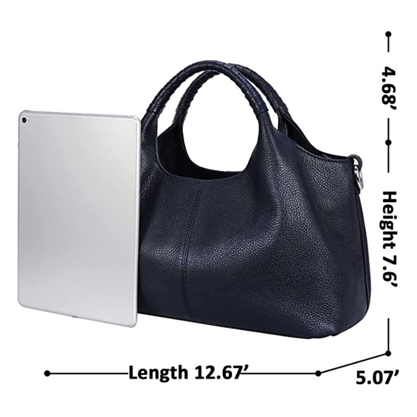 Modstep Retro Leather Purses for Women Top Handle Satchel Handbags Detachable Strap Crossbody Shoulder Bags Medium Tote Bag