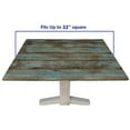 thumbnail image 5 of Square Fitted Elastic Edge Table Cloths, Green Blue Wood Grain Polyester Table Cover, for Indoor Holiday Family Banquet and Outdoor Patio Use, Fit for 34" x 34"Square Table, 5 of 5
